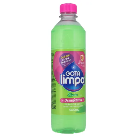 Desinfetante para Uso Geral Gota Limpa Limão Pet 500ml 360-34