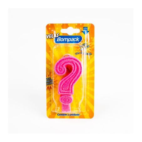 Vela interrogacao bompack rosa un
