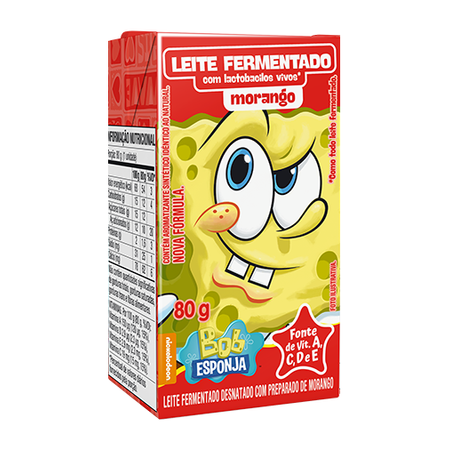 LEITE FERMENTADO ELEGÊ BOB MORANGO 80G
