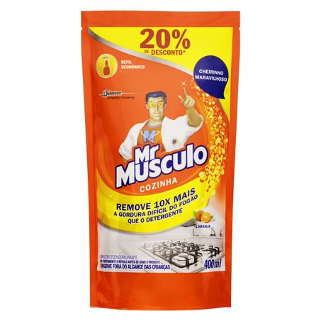 LIMPADOR DESENGORDURANTE COZINHA LARANJA MR MÚSCULO REFIL