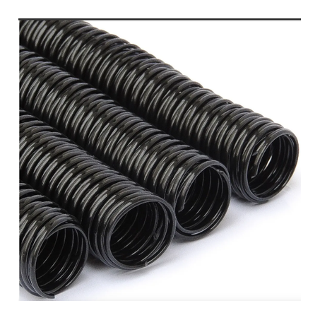 ESPIRAL 07MM P/25FLS PRETO PLASPIRAL C/12UN