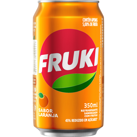 Refrig fruki 350ml laranja lata