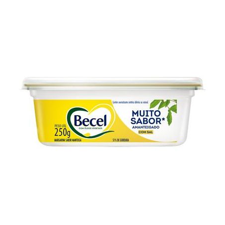 Margarina Manteiga com Sal Becel Pote 250G