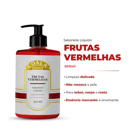 SABONETE LÍQUIDO COALA FRUTAS VERMELHA 500ML PUMP