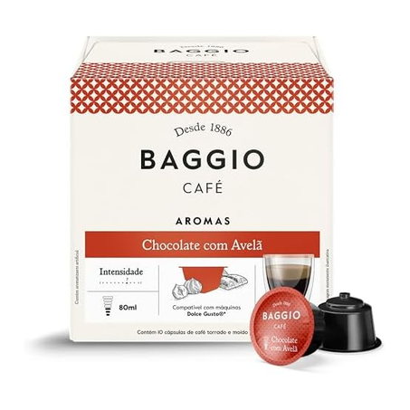 CAFE BAGGIO GOURMET 70G C/10 CAPSULAS CHOCOLATE C/ AVELA