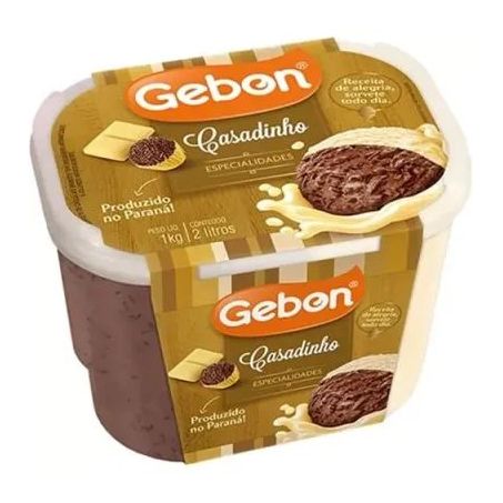 Sorvete Gebon 2lt Especialidades Casadinho