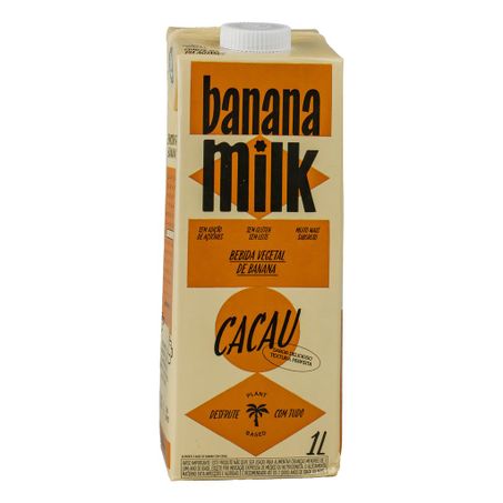 BEBIDA VEGETAL DE BANANA SABOR CACAU 1L BANANA MILK