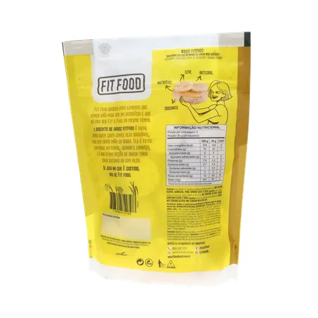 Biscoito de Arroz Fit Food Quinda Integrais e Linhaça Sachê 90gr 360-19