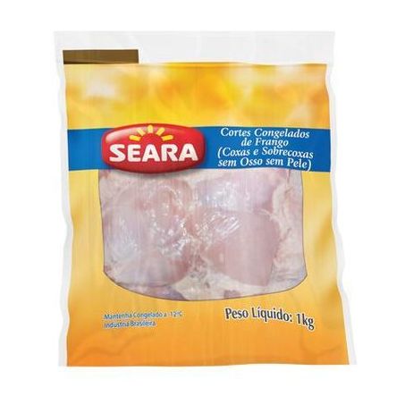 FILE DE COXAS E SOBRECOXAS 1KG BDJ SEARA CONGELADA