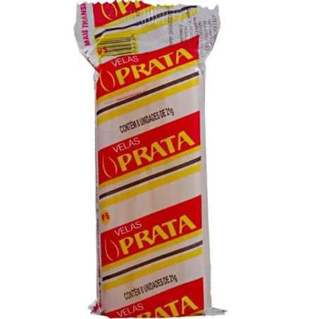 Velas Prata Nº5 c/8un