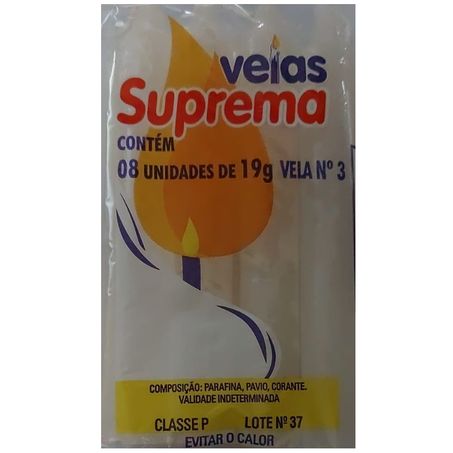 Vela suprema n3 contem 8 unidades