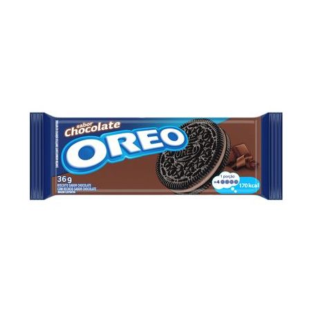 BISCOITO RECHEADO MINI ÓREO CHOCOLATE RECHEIO CHOCOLATE 36G