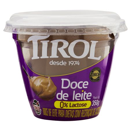 DOCE DE LEITE ZERO LACTOSE TIROL