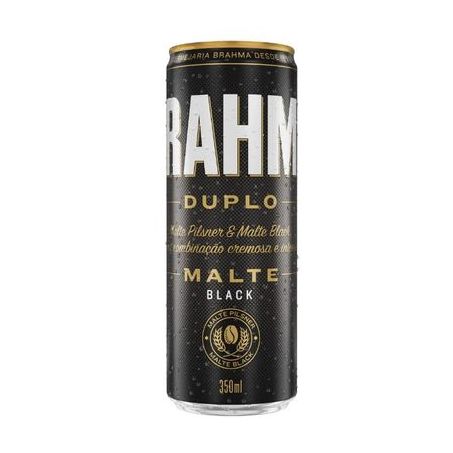 Cerveja brahma duplo malte black lt sleek 350ml