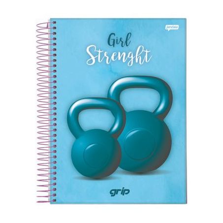 CADERNO JANDAIA ESPIRAL CAPA DURA 10X1 160 FOLHAS GRIP REF. 68758-88