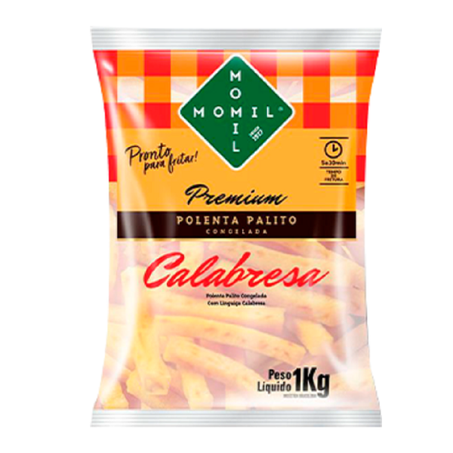 POLENTA MOMIL PALITO CONGELADA C/CALABRESA 1KG