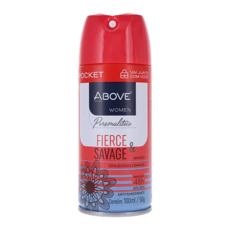 Desodorante above fierce & savage feminimo aerossol 100ml