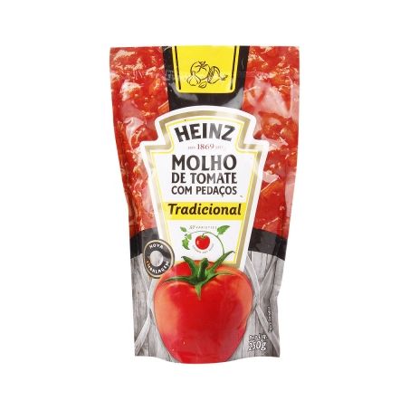 Molho tomate heinz c/pedacos trad 250g