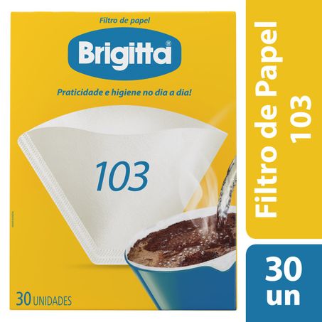 FILTRO DE PAPEL BRIGITTA 103 COM 30 UNIDADES