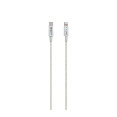CABO USB-C P/LIGHTNING NYLON BCO INTELBRAS        