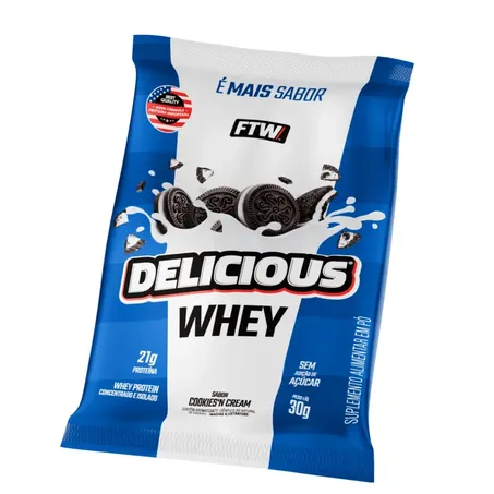 WHEY SACHE FTW DELICIOUS 20UN 30G COOKIES´N CREAM