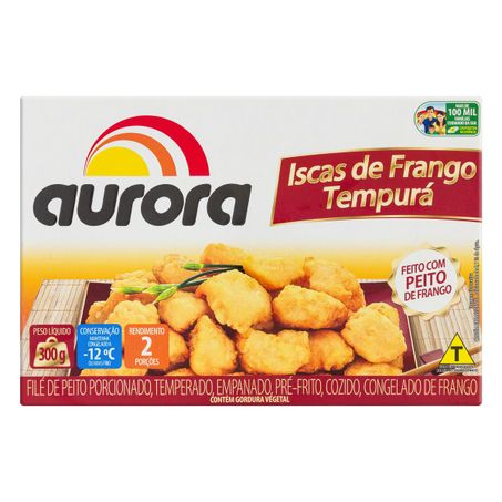 EMPANADO DE FRANGO TEMPURÁ EM ISCAS AURORA