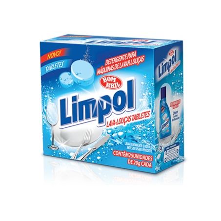 Deterg Maquina Lavar Limpol 500g 25 Tabletes