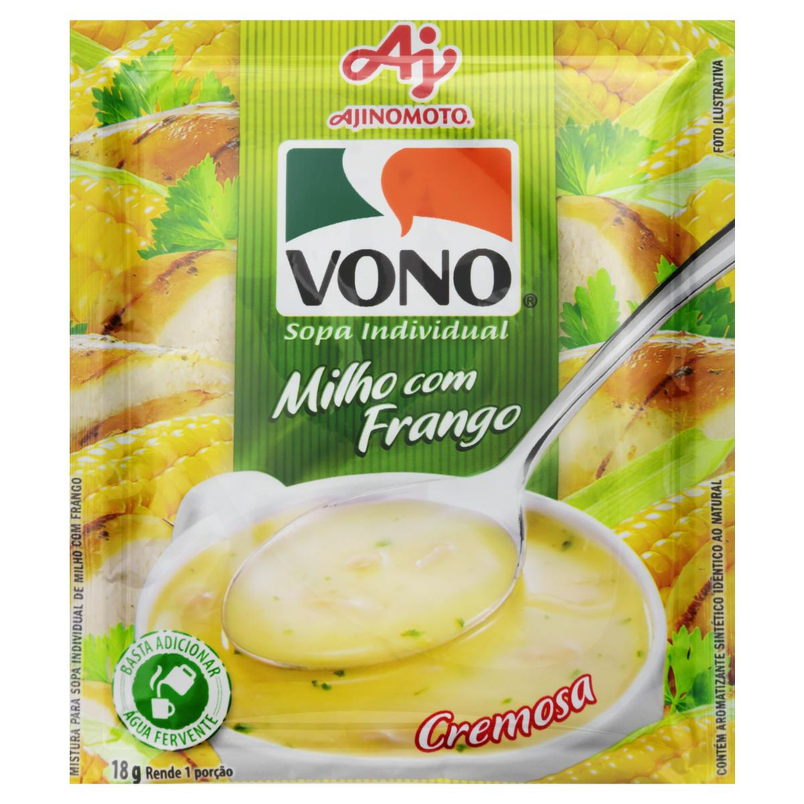 Sopa Vono 18g - Milho com Frango