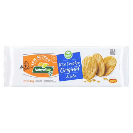 Rice Cracker Natural Life 84g - Sem Glúten - Original