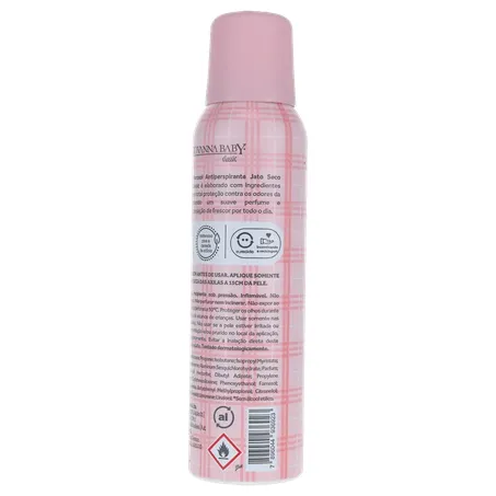 Desodorante giovanna baby classic feminino aerossol 150ml 360-23