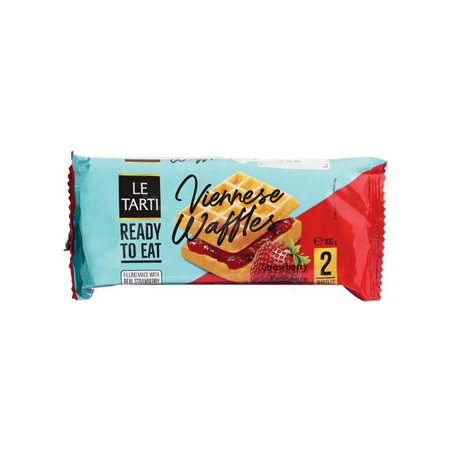 WAFFLES LE TARTI RECHEIO MORANGO 100G