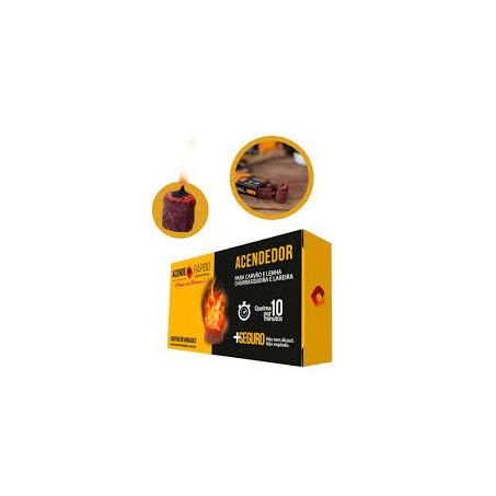 Acendedor para carvao e lenha c/6 kichef