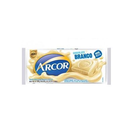Barra de chocolate arcor 80g branco