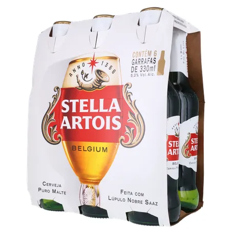 Stella Artois Cerveja Lager 330Ml Long Neck Unidade 360-3