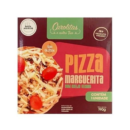 Mini pizza marguerita sem glúten carolitas cong 190g
