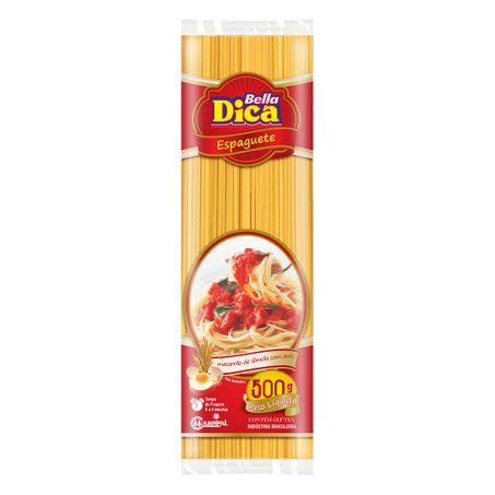 Massa bella dica 500g espaguete