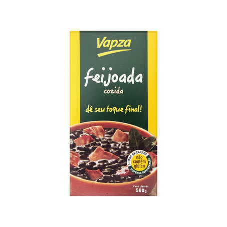 Feijoada Vapza Pronta Cozida a Vapor Caixa 500G