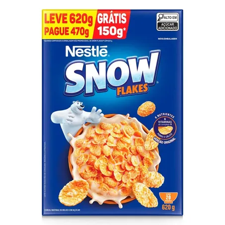 Cereal Nestle Snow Flakes Leve 620g Pague 470g
