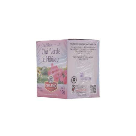 Chá Misto Chileno Chá Verde e Hibisco Caixa com 10un - 10gr 360-9