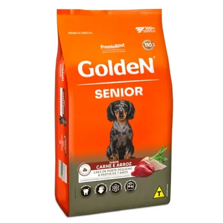 Ração Golden Fórmula Sênior Raças Pequenas Carne e Arroz 10,1Kg