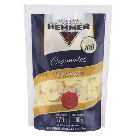 COGUMELO EM CONSERVA FATIADO HEMMER SACHÊ