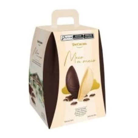 Ovo De Páscoa Meio a Meio Com Barra Duo Decacau 310g
