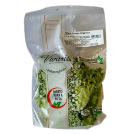Alface Crespa Orgânica Vivaris Pacote 120G
