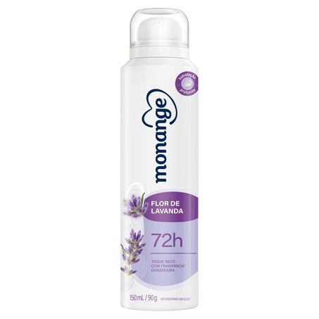 Desodorante Aerossol Monange/ Bozzano 90g - Feminino - Flor de Lavanda