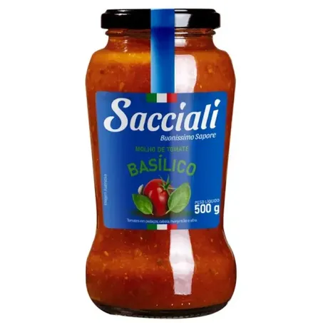 Molho Tomate Sacciali Arrabiata 500g Vidro