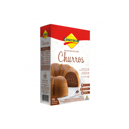 Mistura para bolo lowcucar 150g zero churros