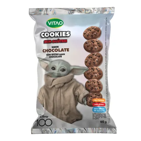 Cookies de Chocolate Sem Glúten 60g – Vitao Disney