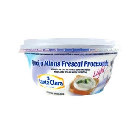 Queijo santa clara frescal processado light 200g