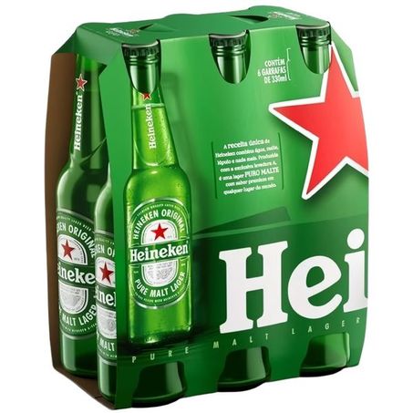 CERVEJA HEINEKEN LN C/6 DE 330ML