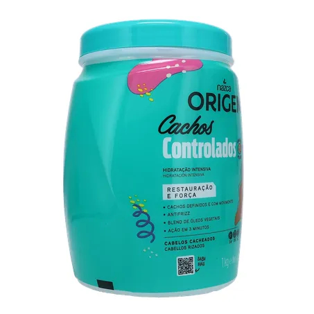 Creme de Hidratação Nazca Origem Cachos Controlados Pote 1Kg 360-31